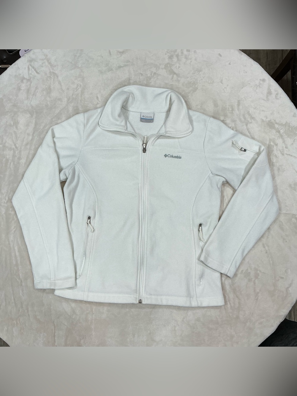 Columbia medium White Full-Zip Fleece Jacket